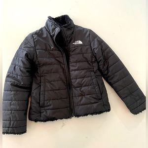 Little girls reversible North Face Puffer Jacket